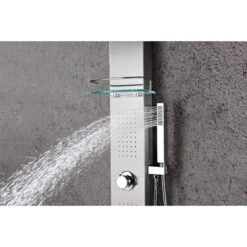 ANZZI Coastal Brushed Steel 2-Spray Shower Panel System (Valve Included) 20 ANZZI Coastal Brushed Steel 2-Spray Shower Panel System (Valve Included) -Alliee Bath And Faucet Shop 191042016033 09063879 1800x1800
