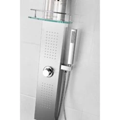 ANZZI Coastal Brushed Steel 2-Spray Shower Panel System (Valve Included) 22 ANZZI Coastal Brushed Steel 2-Spray Shower Panel System (Valve Included) -Alliee Bath And Faucet Shop 191042016033 09063883 1800x1800