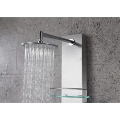 ANZZI Coastal Brushed Steel 2-Spray Shower Panel System (Valve Included) 19 ANZZI Coastal Brushed Steel 2-Spray Shower Panel System (Valve Included) -Alliee Bath And Faucet Shop 191042016033 09063884 1800x1800