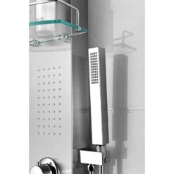 ANZZI Coastal Brushed Steel 2-Spray Shower Panel System (Valve Included) 24 ANZZI Coastal Brushed Steel 2-Spray Shower Panel System (Valve Included) -Alliee Bath And Faucet Shop 191042016033 09063889 1800x1800