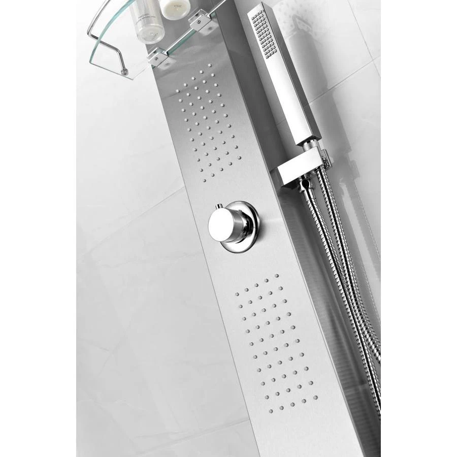 ANZZI Coastal Brushed Steel 2-Spray Shower Panel System (Valve Included) 12 ANZZI Coastal Brushed Steel 2-Spray Shower Panel System (Valve Included) - Image 10