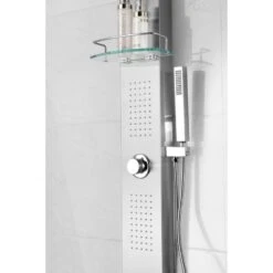 ANZZI Coastal Brushed Steel 2-Spray Shower Panel System (Valve Included) 28 ANZZI Coastal Brushed Steel 2-Spray Shower Panel System (Valve Included) -Alliee Bath And Faucet Shop 191042016033 10182560 1800x1800