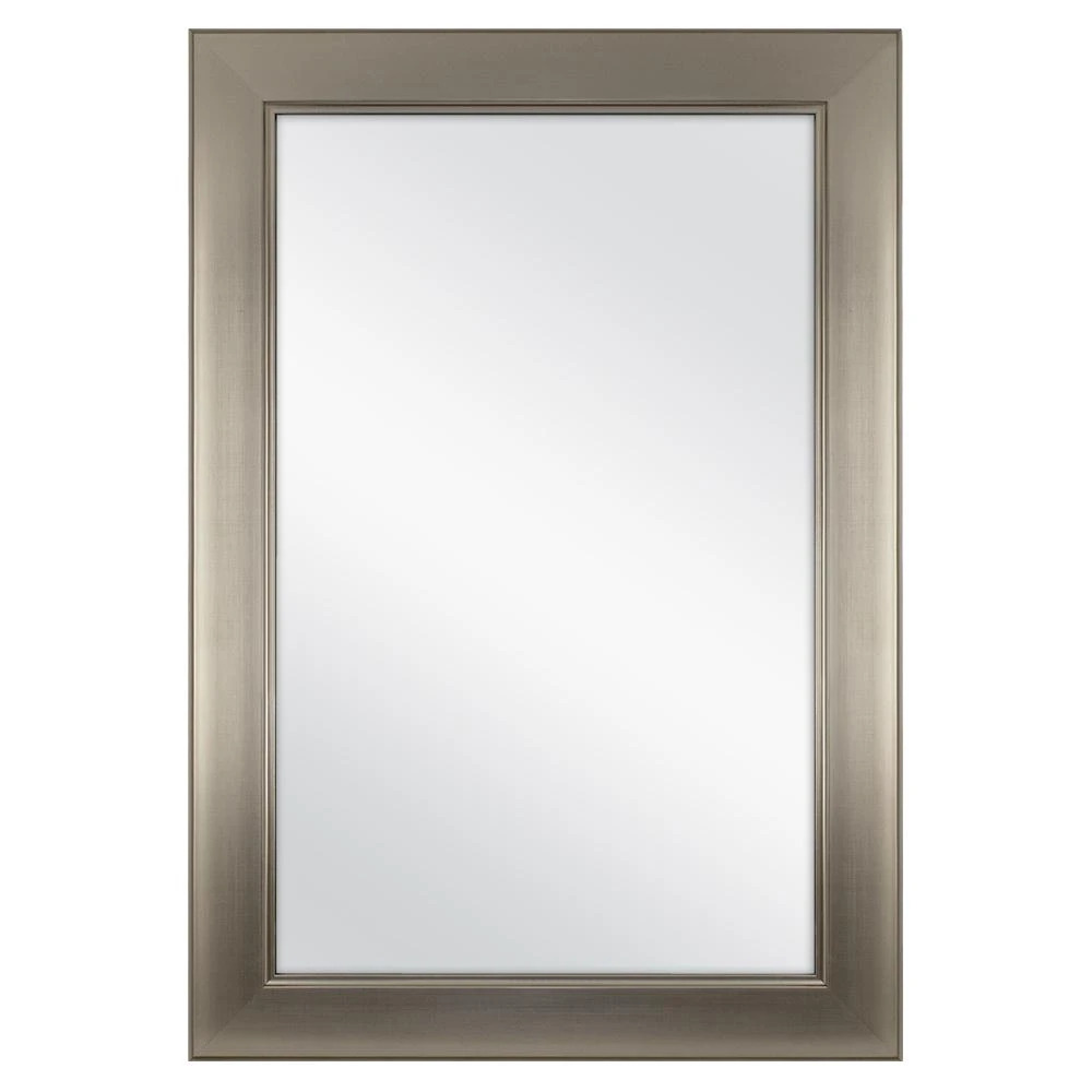 22 In. W X 27 In. H Framed Rectangular Anti-Fog Bathroom Vanity Mirror In Silver 16 22 In. W X 27 In. H Framed Rectangular Anti-Fog Bathroom Vanity Mirror In Silver - Image 14