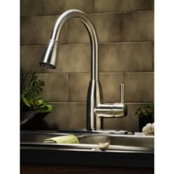 Fairbury Single-Handle Pull-Down Sprayer Kitchen Faucet In Stainless Steel -Alliee Bath And Faucet Shop 1b8e548eb876a9c1df25fa8cfe5d9de3 1800x1800