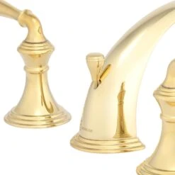 Devonshire 8 In. Widespread 2-Handle Low-Arc Bathroom Faucet In Vibrant Polished Brass -Alliee Bath And Faucet Shop 1b9246e2c9767a12e69edfefb8f86da2 1800x1800