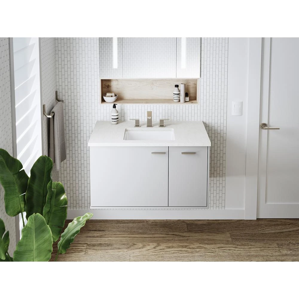 KOHLER Verticyl Undermount Bathroom Sink In White 5 KOHLER Verticyl Undermount Bathroom Sink In White - Image 3