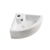 Elanti Wall-Mounted Corner Bathroom Sink In White -Alliee Bath And Faucet Shop 1ce90c356e807aef7aac8fc3fdf8f153 1800x1800