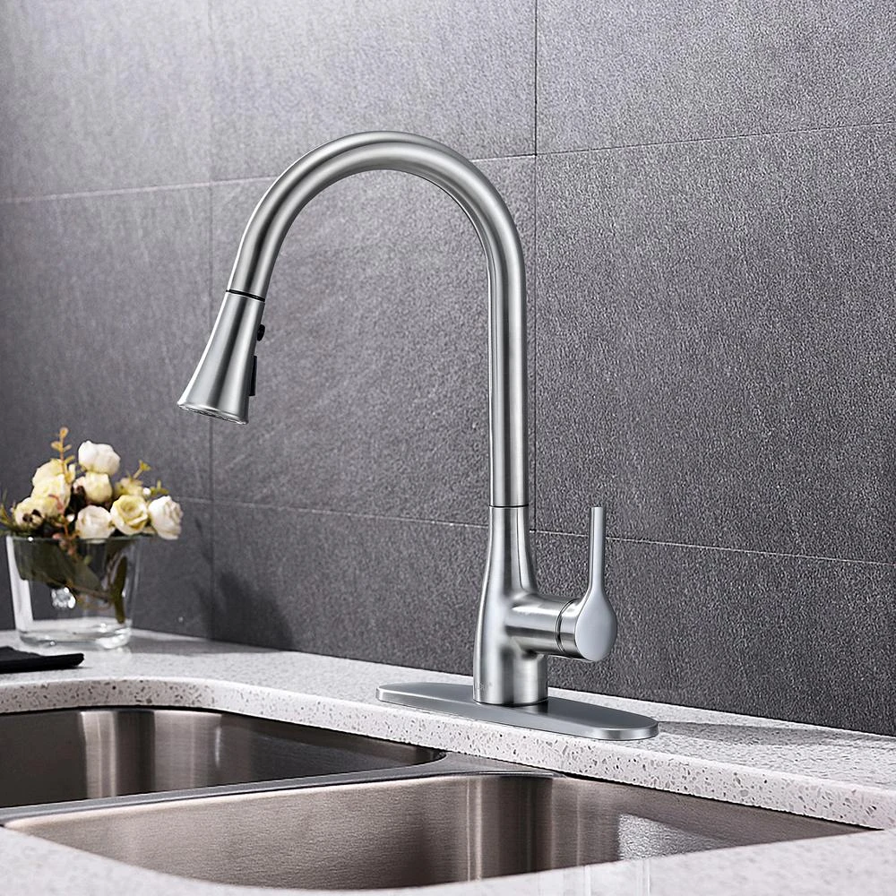 Classic Series Single-Handle Standard Kitchen Faucet In Chrome 4 Classic Series Single-Handle Standard Kitchen Faucet In Chrome - Image 2