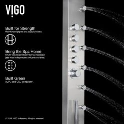 Brielle 70.5 In. 6-Jet High Pressure Shower Panel System With Rainhead Fixed Handheld Dual Shower In Stainless Steel 23 Brielle 70.5 In. 6-Jet High Pressure Shower Panel System With Rainhead Fixed Handheld Dual Shower In Stainless Steel -Alliee Bath And Faucet Shop 1eca5a0290afb859c8b1f13fbd77c972 1800x1800