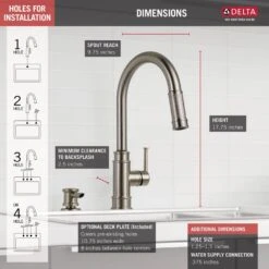 Allentown Single-Handle Pull-Down Sprayer Kitchen Faucet With Soap In SpotShield Stainless -Alliee Bath And Faucet Shop 1f9930e97787949017b5b07dd8975f78 1800x1800