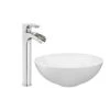 JACUZZI 16.5 In. Solid Surface Vessel Bathroom Sink Bowl In White Gloss With Vessel Filler Faucet And Pop Drain Included -Alliee Bath And Faucet Shop 20723e78963393d2a021cf6ae377b9ec 1800x1800