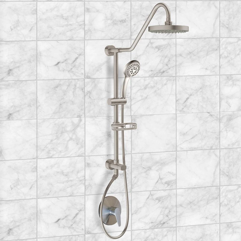 Kauai III 3-Spray Handshower And Showerhead Combo Kit In Brushed Nickel 9 Kauai III 3-Spray Handshower And Showerhead Combo Kit In Brushed Nickel - Image 7