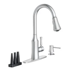 Venango Single-Handle Pull-Down Sprayer Kitchen Faucet With Reflex And Power Clean Attachments In Chrome