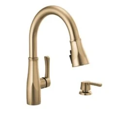 Owendale Single-Handle Pull-Down Sprayer Kitchen Faucet With ShieldSpray Technology In Champagne Bronze -Alliee Bath And Faucet Shop 25d9b38e84901ea9ec5368f6b4369259 1800x1800