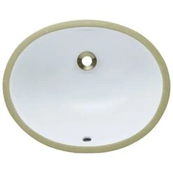 MR Direct Undermount Porcelain Bathroom Sink In White