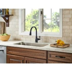 Canton Single-Handle Pull-Down Sprayer Kitchen Faucet In Tuscan Bronze -Alliee Bath And Faucet Shop 265260de5810c7be93b33b5ced0098d7 1800x1800