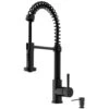 Edison Single-Handle Pull-Down Sprayer Kitchen Faucet With Soap Dispenser In Matte Black -Alliee Bath And Faucet Shop 2666337fcbf6fe46712015c5e02d2f7e 1800x1800