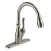 Leland Single-Handle Pull-Down Sprayer Kitchen Faucet With ShieldSpray In Stainless -Alliee Bath And Faucet Shop 26eb8c88a1b10756757681b4eae37996 1800x1800