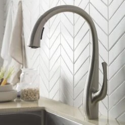 Spot Free Ansel Single-Handle Pull-Down Sprayer Kitchen Faucet In All-Brite Stainless Steel -Alliee Bath And Faucet Shop 27c38e8252289d612bc514386cd111cf 1800x1800