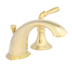 Devonshire 8 In. Widespread 2-Handle Low-Arc Bathroom Faucet In Vibrant Polished Brass -Alliee Bath And Faucet Shop 2848e5cb9bf0ad709ccd900444bd4387 1800x1800