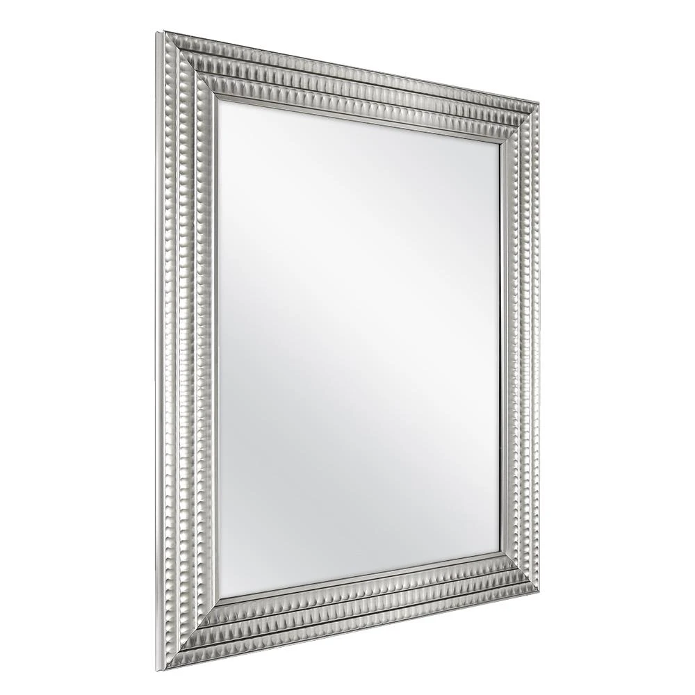22 In. W X 27 In. H Framed Rectangular Anti-Fog Bathroom Vanity Mirror In Silver 4 22 In. W X 27 In. H Framed Rectangular Anti-Fog Bathroom Vanity Mirror In Silver - Image 2