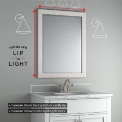 28 In. W X 36 In. H (M1) Framed Rectangular Standard Glass Bathroom Vanity Mirror In Matte White -Alliee Bath And Faucet Shop 28a3e174058b159cce124e333d40302a 1c76d305 53bd 471d b3dd 71d94c68a297 1800x1800