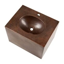 Premier Copper Products 24 In. Wall Mount Copper Vanity With Built-In Bathroom Sink In Oil Rubbed Bronze -Alliee Bath And Faucet Shop 28d3fa233fdb6274b27dc2ce00cbea45 1800x1800