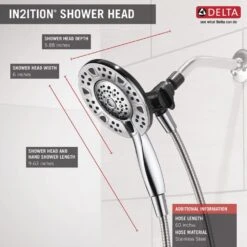 In2ition Two-in-One 4-Spray 6 In. Dual Wall Mount Fixed And Handheld Shower Head In Chrome -Alliee Bath And Faucet Shop 294017903baf2e1167f3a3326a4a9a92 1800x1800