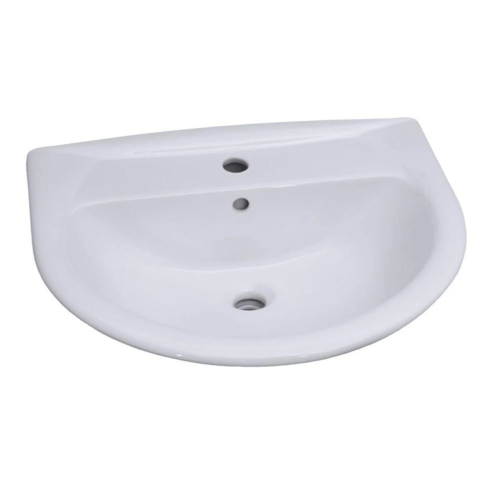 Barclay Products Karla 505 Pedestal Combo Bathroom Sink In White 4 Barclay Products Karla 505 Pedestal Combo Bathroom Sink In White - Image 2