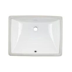Cahaba 18 In. X 13 In. Glazed Porcelain Bathroom Sink In White