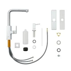 Tallinn Single-Handle Pull-Out Sprayer Kitchen Faucet With Soap Dispenser In StarLight Chrome -Alliee Bath And Faucet Shop 2b38ef93e520a169dc391c192ecb757b 1800x1800