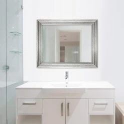 22 In. W X 27 In. H Framed Rectangular Anti-Fog Bathroom Vanity Mirror In Silver 26 22 In. W X 27 In. H Framed Rectangular Anti-Fog Bathroom Vanity Mirror In Silver -Alliee Bath And Faucet Shop 2f6e9453bf2d9c4253a018076da5b552 1800x1800