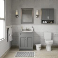 MagickWoods Elements Stratton 24"W X 7"D X 28"H Gray Bathroom Wall Cabinet 20 MagickWoods Elements Stratton 24"W X 7"D X 28"H Gray Bathroom Wall Cabinet -Alliee Bath And Faucet Shop 30045 beautyscene1 mw 1800x1800