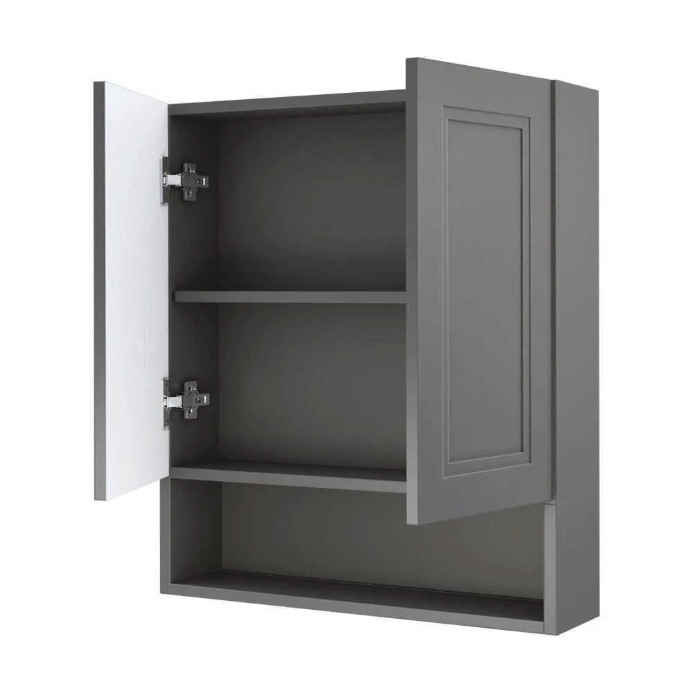 MagickWoods Elements Stratton 24"W X 7"D X 28"H Gray Bathroom Wall Cabinet 15 MagickWoods Elements Stratton 24"W X 7"D X 28"H Gray Bathroom Wall Cabinet - Image 13