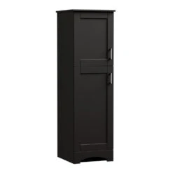 MagickWoods Elements Brighton 18"W X 22"D X 60"H Dark Chocolate Linen Cabinet 12 MagickWoods Elements Brighton 18"W X 22"D X 60"H Dark Chocolate Linen Cabinet -Alliee Bath And Faucet Shop 30204 leftview mw 1800x1800