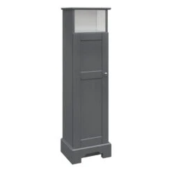 MagickWoods Windsor 13"W X 10"D X 47"H Graphite Gray Linen Cabinet -Alliee Bath And Faucet Shop 30325 qlvrev mw 1800x1800