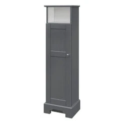 MagickWoods Windsor 13"W X 10"D X 47"H Graphite Gray Linen Cabinet -Alliee Bath And Faucet Shop 30325 qrvrev mw 1800x1800