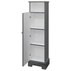 MagickWoods Windsor 13"W X 10"D X 47"H Graphite Gray Linen Cabinet -Alliee Bath And Faucet Shop 30325 rovrev mw 1800x1800