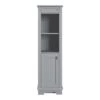 MagickWoods Windermere 17"W X 18"D X 60"H Cloud Gray Linen Cabinet -Alliee Bath And Faucet Shop 30343 mirev1 mw 1800x1800