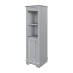 MagickWoods Windermere 17"W X 18"D X 60"H Cloud Gray Linen Cabinet -Alliee Bath And Faucet Shop 30343 qrvrev1 mw 1800x1800