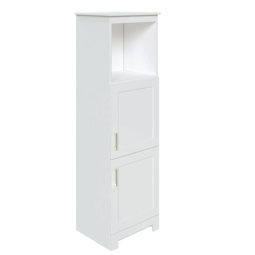 MagickWoods Elements Staverton 18-1/2"W X 15-1/8"D X 60"H White Linen Cabinet 4 MagickWoods Elements Staverton 18-1/2"W X 15-1/8"D X 60"H White Linen Cabinet - Image 2