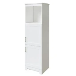 MagickWoods Elements Staverton 18-1/2"W X 15-1/8"D X 60"H White Linen Cabinet 18 MagickWoods Elements Staverton 18-1/2"W X 15-1/8"D X 60"H White Linen Cabinet -Alliee Bath And Faucet Shop 31037 qrv mw 1800x1800