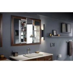 Verdera 40 In. W X 30 In. H Recessed Medicine Cabinet In Anodized Aluminum 20 Verdera 40 In. W X 30 In. H Recessed Medicine Cabinet In Anodized Aluminum -Alliee Bath And Faucet Shop 32ebd0afe2aa2a64cd970489cb138f5d 1800x1800