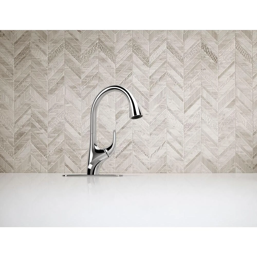 Trielle Single-Handle Pull-Down Sprayer Kitchen Faucet In Chrome 8 Trielle Single-Handle Pull-Down Sprayer Kitchen Faucet In Chrome - Image 6