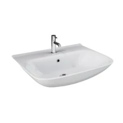 Barclay Products Eden 520 Wall-Mount Sink In White With 1 Faucet Hole