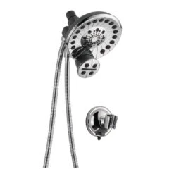 SideKick Two-in-One 5-Spray Dual Showerhead And Handheld Showerhead With Pause In Chrome