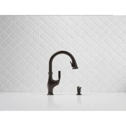 Worth Single-Handle Pull-Down Sprayer Kitchen Faucet In Oil Rubbed Bronze -Alliee Bath And Faucet Shop 39817ca1457a362b73ee1e3921ba0645 1800x1800