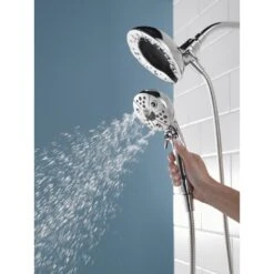 In2ition Two-in-One 5-Spray 6.9 In. Dual Wall Mount Fixed And Handheld H2Okinetic Shower Head In Chrome -Alliee Bath And Faucet Shop 39e7eeda5121165ee2ac3726c9ec5146 1800x1800