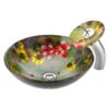 ANZZI Impasto Series Vessel Sink In Hand Painted Mural With Matching Chrome Waterfall Faucet -Alliee Bath And Faucet Shop 3c3a56b6e48a1682572e5a9336f2376f 1800x1800