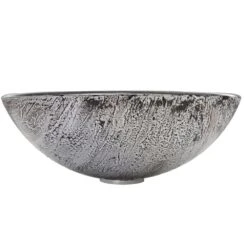 VIGO Titanium Handmade Glass Round Vessel Bathroom Sink In Slate Grey -Alliee Bath And Faucet Shop 3cba21d331ace7c5a4687960cbb84ac7 1800x1800
